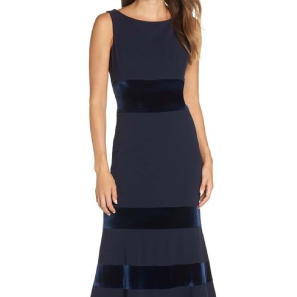 Velvet & Scuba Crepe Mermaid
Gown